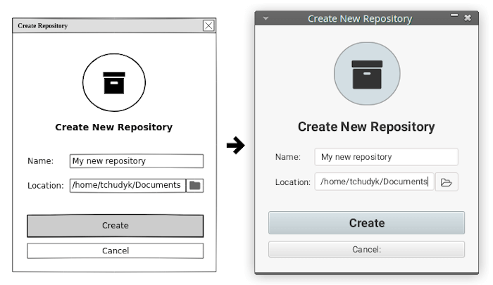 Create email dialog