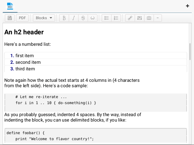 Working on new markdown editor