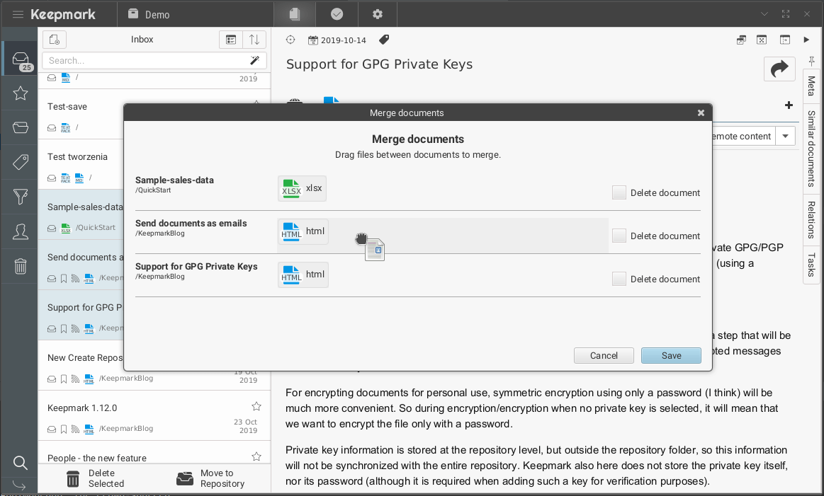 Merge documents