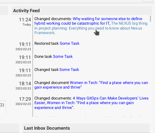 Activity Feed